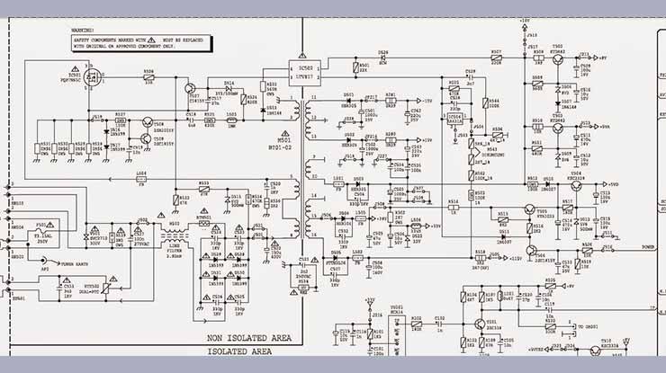 Skema Power Supply Polytron HBT