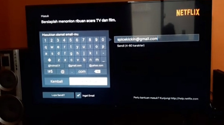 Masuk ke akun Netflix