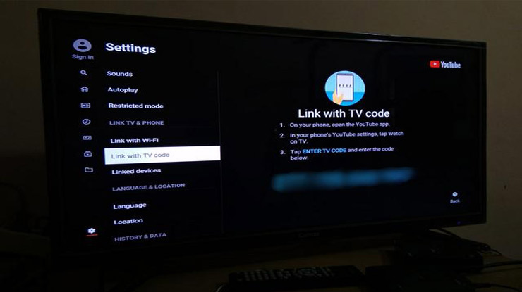 Nonton Youtube di TV Dengan Kode TV
