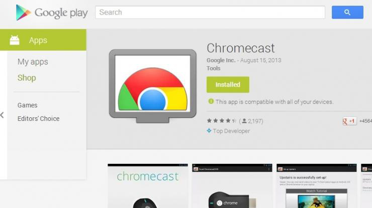 download dan install aplikasi Chromecast