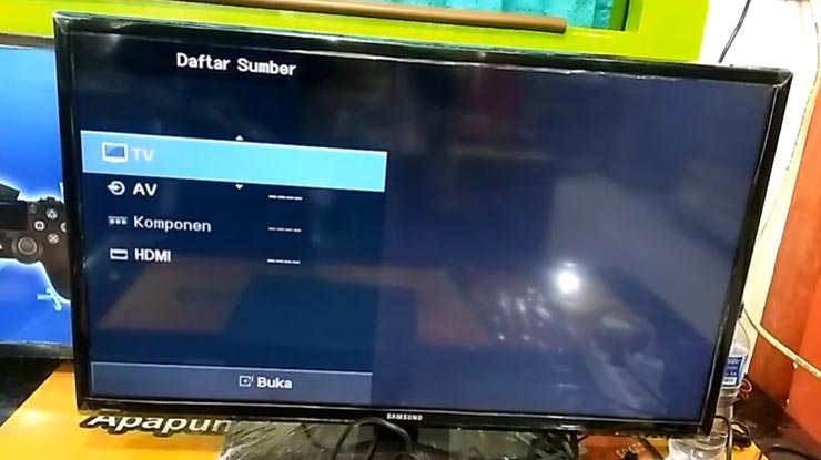 pindahkan saluran ke HDMI pada TV