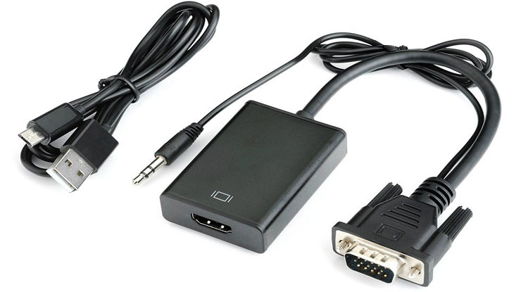 Cara Menyambungkan Laptop ke TV Memakai Converter VGA To HDMI