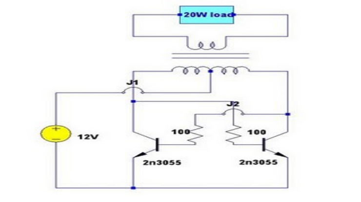 Skema inverter 20 watt