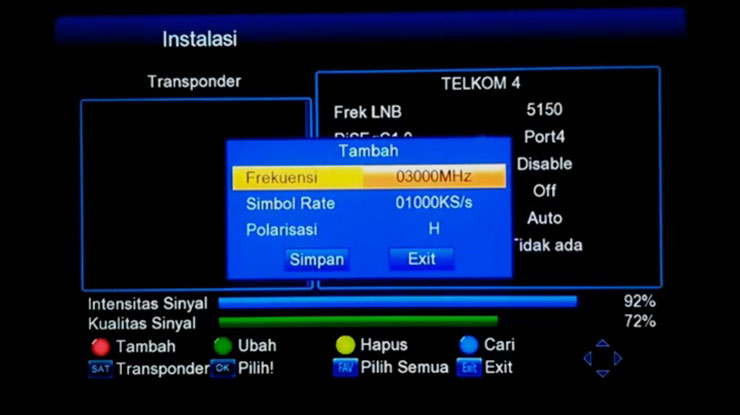 masukan data transponder