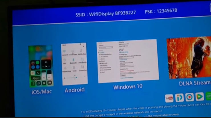 menu WiFi Display kemudian aktifkan Screen Mirroring