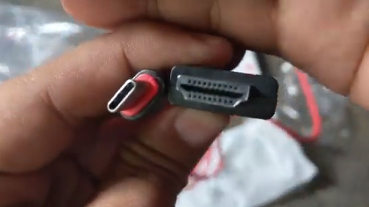 siapkan kabel HDMI disesuaikan dengan Hp