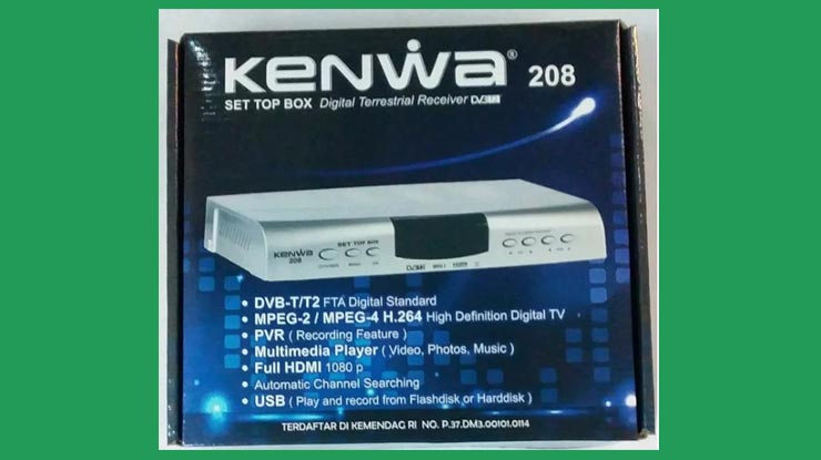 Receiver Kenwa Antena UHF DVB T2