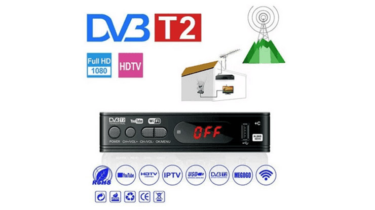 STB DVB T2 Digital Satelite TV Tuner Box Receiver 1080P