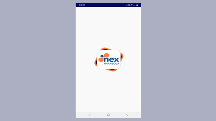 buka aplikasi Nex Parabola lalu klik ikon Nex Parabola 4