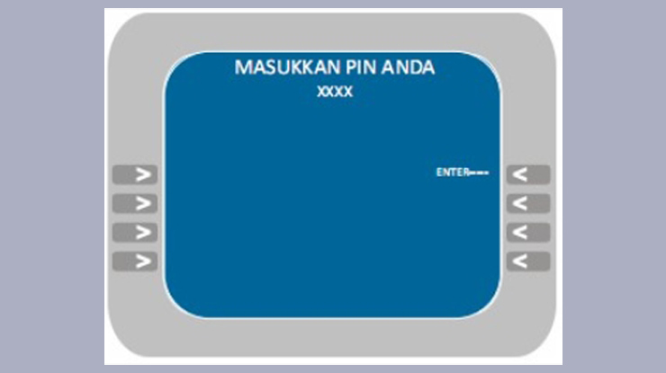 ketik PIN lalu klik Enter