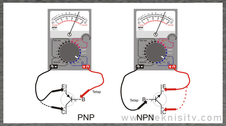 Cara Menentukan Transistor NPN dan PNP