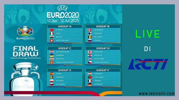 Jadwal Lengkap Fase Group EURO 2020 di RCTI 1