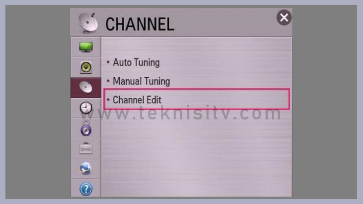 Menghapus Channel TV Pada TV LED LCD