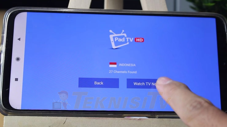 Jika proses scan selesai untuk nonton saluran digital yang telah terscan klik opsi Watch Now