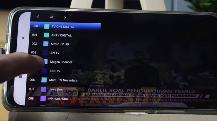 Maka akan muncul berbagai channel TV digital