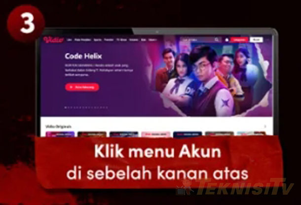 KLIK MENU AKUN