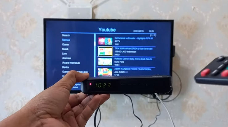 CARA NONTON YOUTUBE DI SET TOB BOX TANPA DONGLE WIFI.