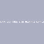 CARA SETTING STB MATRIX APPLE HD