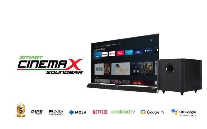 Spesifikasi Smart Cinemax Soundbar Google TV