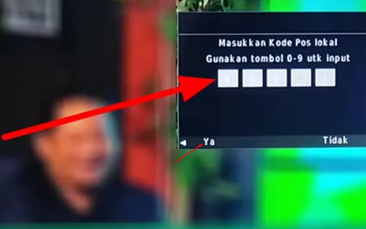 masukkan kode pos lokal tv digital coocaa