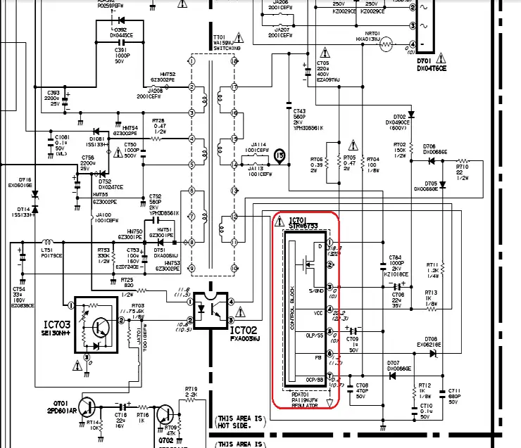 Gambar Skema Regulator TV Samsung STR W6753