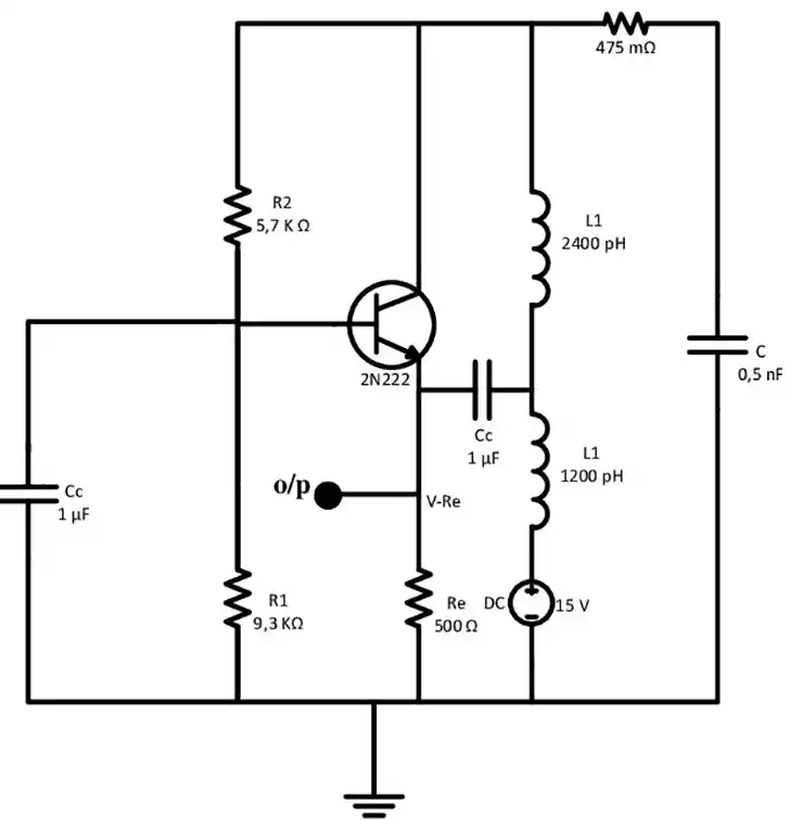 Contoh Rangkaian Transistor S8050 osilator